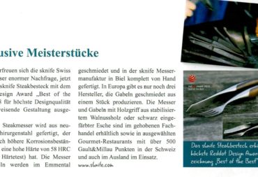 Ausgezeichnet: Steakmesser und Gabel von Sknife
