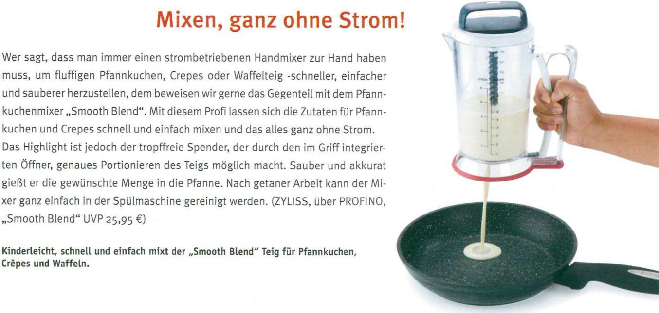 Zyliss - Der perfekte, elektrofreie Pfannkuchenhersteller